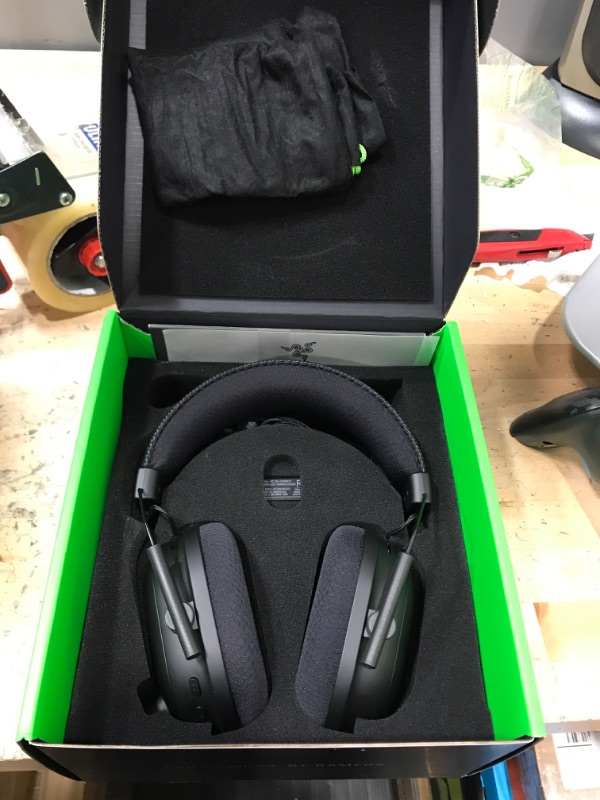 Photo 7 of Razer BlackShark V2 Pro Wireless Gaming Headset: THX 7.1 Spatial Surround Sound - 50mm Drivers - Detachable Mic - for PC, PS5, PS4, Switch, Black Classic Black