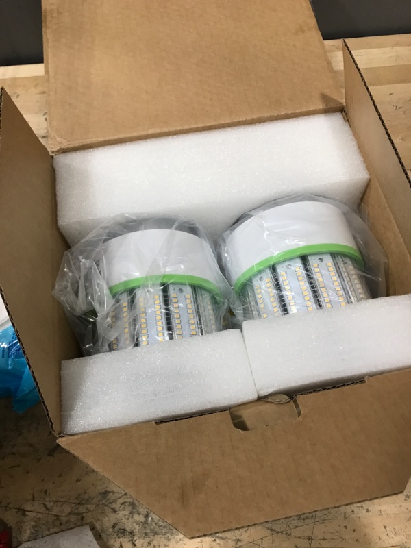 Photo 2 of 80W LED Corn Light Bulb 2pack,250 Watt Metal Halide HPS CFL HID lamp LED Replacement,5000K E39 Mogul Base,for Street and Area Lighting Bay Light Fixture Warehouse Workshop Garage Gyms