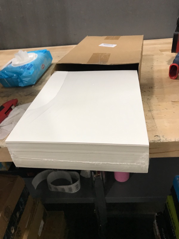 Photo 2 of Geosar 200 Sheets Linen Cardstock Paper 8.5 x 11 Invitation Card Stock Heavy Weight 92lb 250GSM Cardstock Printer Paper for Printer Index Cards Cover Postcards Blank Flash Note Greeting (Cream)