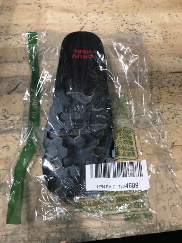 Photo 2 of (New) Work Comfort Orthotics Insoles - Anti Fatigue Shoe Insert Men Women for Plantar Fasciitis - Cushioned Arch Support - Shock Absorption - Foot Pain Relief - Work Boot Insoles (Black Hexagons, L) Black Hexagons L(Men 9.5-10.5||Women 10.5-11.5)