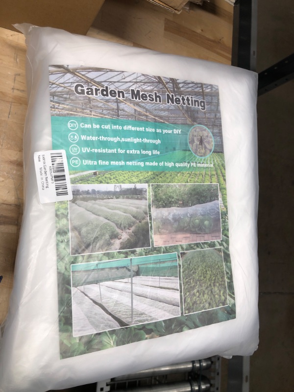 Photo 2 of 10 x 100 Ft Ultra Fine Garden Mesh Netting Plant Covers Garden Netting to Protect Vegetable Plants Fruits Flowers Crops Greenhouse Row Cover Patio Barrier Screen Protection Net Cover