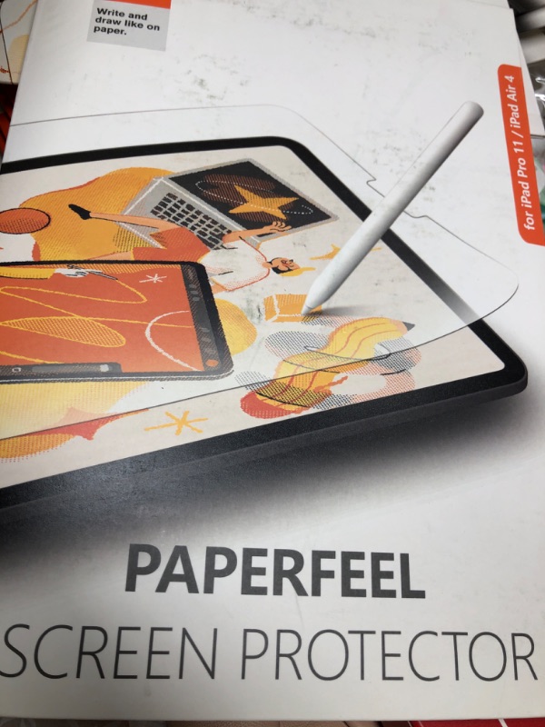 Photo 1 of KCT [3+2 PACK Paper Screen Protector Compatible with iPad Pro 11 Inch 2022&2021&2020 (4th&3rd&2nd) with Camera Lens Protector, Anti-Glare & Matte Film Compatible with Apple Pencil for Drawing Silver