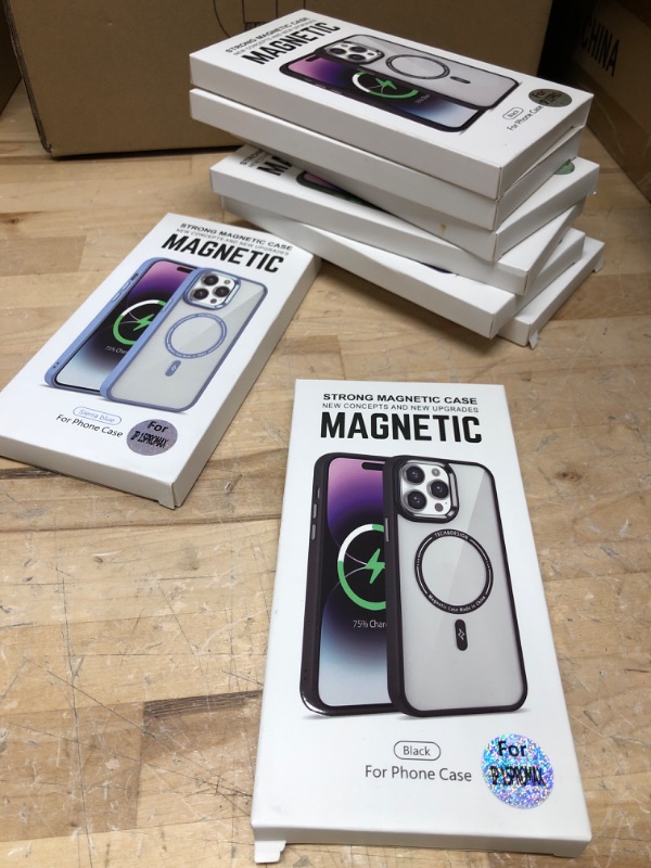 Photo 1 of SET OF 8 MAGNETIC PHONE CASES FOR IPHONE 15 PROMAX