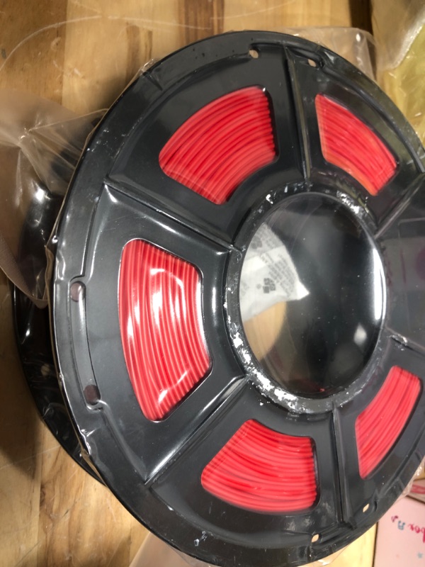 Photo 2 of ?PLA Upgraded? SUNLU 3D Printer Filament PLA Meta 1.75mm, High Fluidity, Low Printing Temperature, High Speed Printing, Neatly Wound PLA Filament, Dimensional Accuracy +/- 0.02 mm, 1 kg Spool, Red 1kg Plameta Red