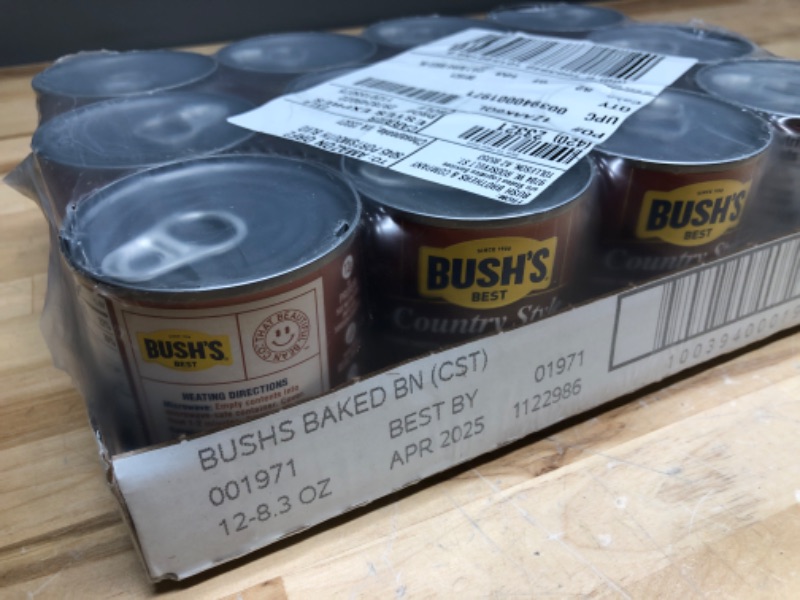 Photo 2 of ****NONREFUNDABLE****
BUSH'S BEST Country Style Baked Beans, 8.3 Ounce (Pack of 12), Canned Beans, Baked Beans Canned, Source of Plant Based Protein and Fiber, Low Fat, Gluten Free APR 2025
SMALL 8.3 Oz Cans