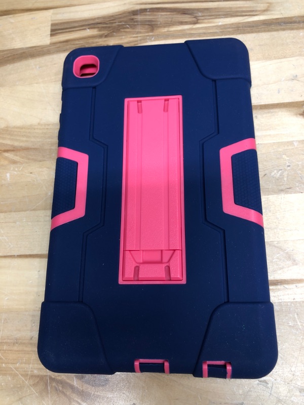 Photo 1 of Bingcok Case for Galaxy Tab A7 Lite 8.7 Case, Heavy Duty Rugged Full-Body Hybrid Shockproof Drop Protection Cover for Samsung Galaxy Tab A7 Lite 8.7 2021 Model SM-T220 / SM- T225 (5-NavyBlue+Rosered)
