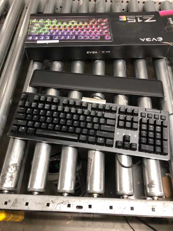 Photo 2 of EVGA Z15 RGB Gaming Keyboard, RGB Backlit LED, Hotswappable Mechanical Kailh Speed Silver Switches (Linear), 821-W1-15US-KR