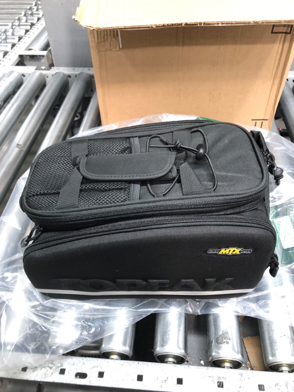 Photo 1 of Topeak MTX Trunk Bag DXP Bicycle Trunk Bag with Rigid Molded Panels 36 x 25 x 21.5~29 cm