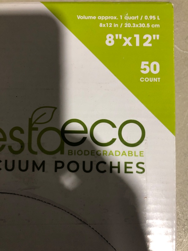 Photo 2 of * see all images * 8'' x 12'' *
VestaEco Chamber Machine Vacuum Pouches - Certified Commercially Compostable 