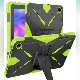 Photo 1 of MaoMini for New Kindle Fire 7 Case 2022 Release 12th Generation,Kickstand Heavy Duty Armor Defender Cover (Green)