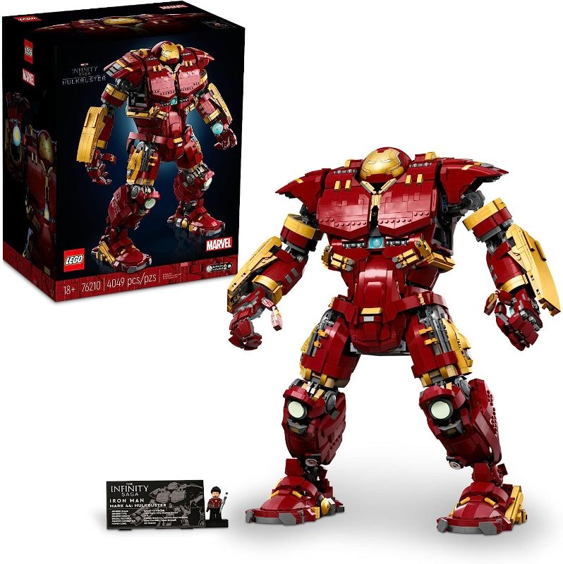 Photo 1 of LEGO Marvel Hulkbuster 76210 Building Set - Avengers Movie Inspired Building Set with Minifigure, Authentic Display Model for Adults and Age of Ultron Enthusiasts Ages 18+