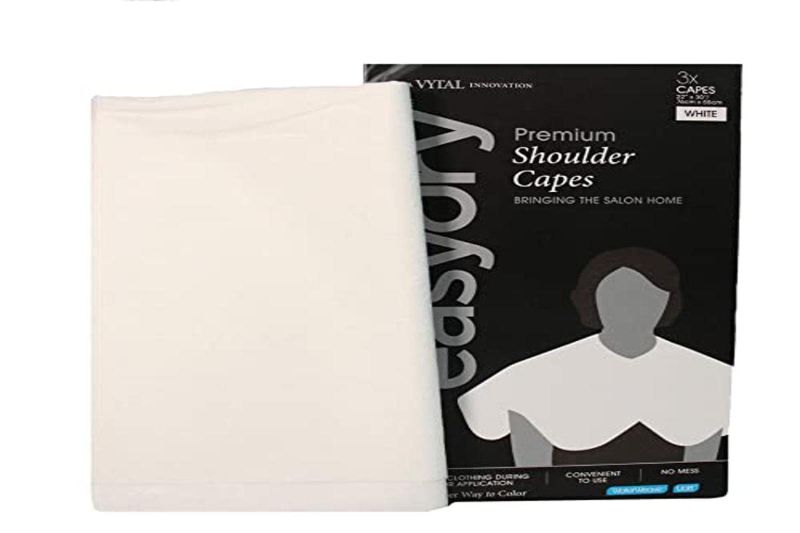 Photo 1 of 4 PACK Easydry Technical Shoulder Cape, White
