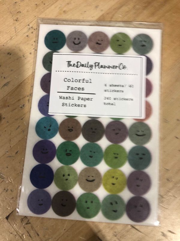 Photo 1 of 432PCS Emotion Stickers 9 Sheets Emoticon Stickers Colourful Stickers Scrapbooking Stickers Planner Stickers