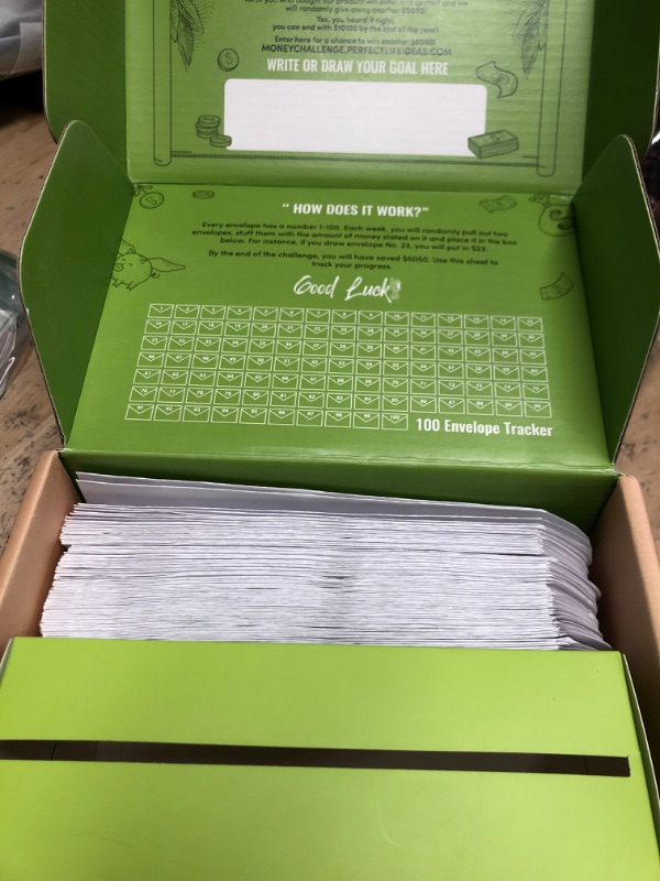 Photo 1 of 100 envelopes money saving challenge