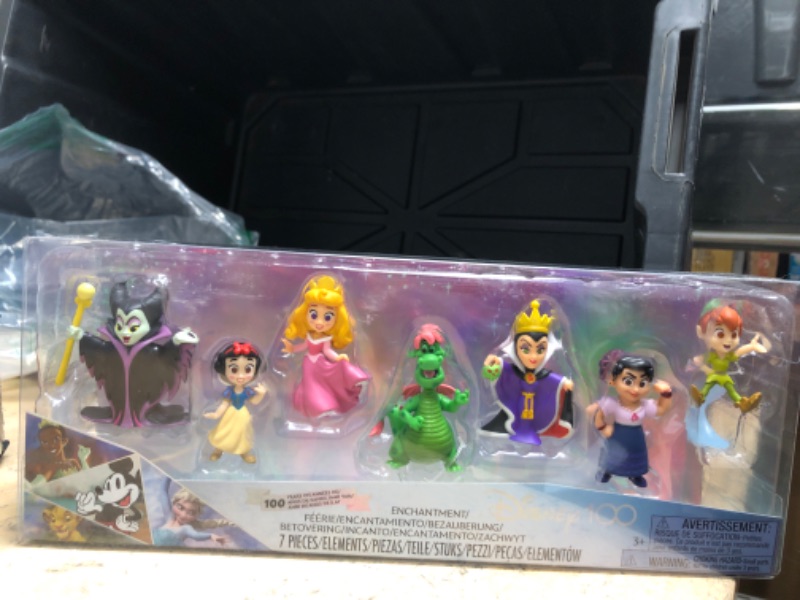 Photo 2 of Disney100 Years of Enchantment Celebration Collection Limited Edition 7-piece Figure Pack, Officially Licensed Kids Toys for Ages 3 Up by Just Play