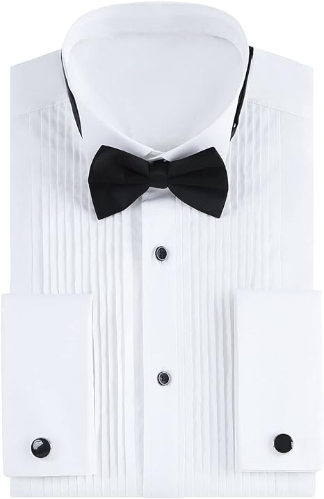 Photo 1 of  Men's Tuxedo Shirt Wing Collar ***SHIRT ONLY***
SIZE 4XLARGE