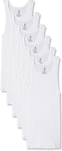 Photo 1 of 6 MEDIUM HANES MENS TANK TOPS WHITE