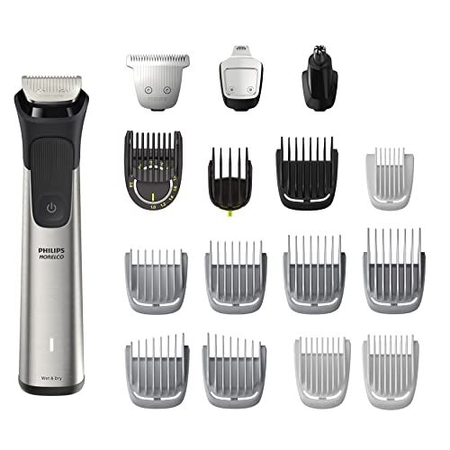 Photo 1 of Philips Norelco Multigroom Series 7000, Mens Grooming Kit with Trimmer for Beard, Head, Hair, Body, Groin, and Face - NO Blade Oil Needed, MG7910/49