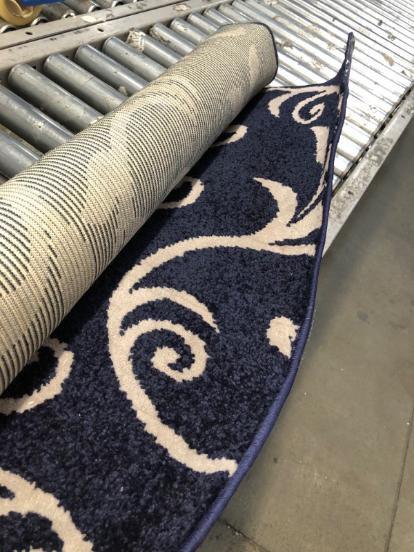 Photo 1 of 3 x 6 area rug, blue white