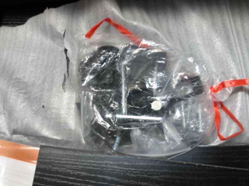 Photo 1 of ODK Small L Shaped Computer Desk with Reversible Storage Shelves, 58 Inch L-Shaped Corner Desk with Monitor Stand for Small Space, Modern Simple Writing Study Table for Home Office Workstation, Black Black 58 inch