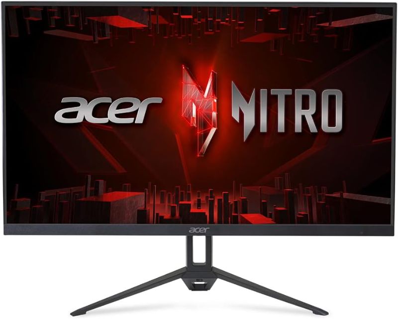 Photo 1 of Acer Nitro 23.8" Full HD 1920 x 1080 PC Gaming Monitor | AMD FreeSync | Up to 100Hz Refresh | 1ms (VRB) | 2 Speakers, 1W Per Speaker | ZeroFrame | 1 x HDMI Port 1.4 and 1 x VGA Port | KG243Y Hbmix
