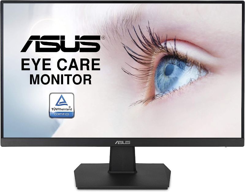 Photo 1 of ASUS VA24EHE 23.8” Monitor 75Hz Full HD (1920x1080) IPS Eye Care HDMI D-Sub DVI-D,Black
