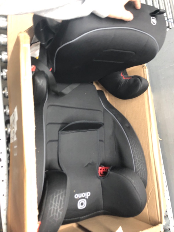 Photo 2 of Diono Cambria 2 XL 2022, Dual Latch Connectors, 2-in-1 Belt Positioning Booster Seat, High-Back to Backless Booster with Space and Room to Grow, 8 Years 1 Booster Seat, Black NEW! Black