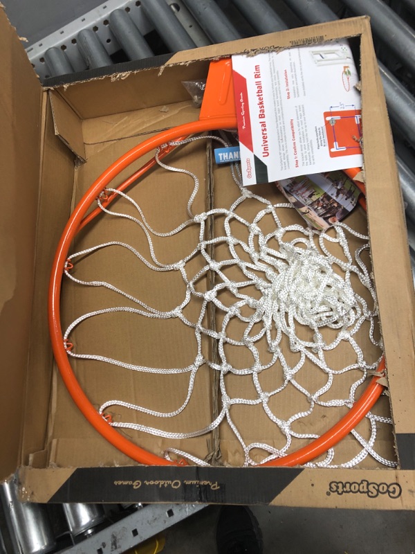 Photo 2 of * used * see images * 
GoSports Universal Regulation 18" Steel Basketball Rim - Choose from Fixed or Breakaway 