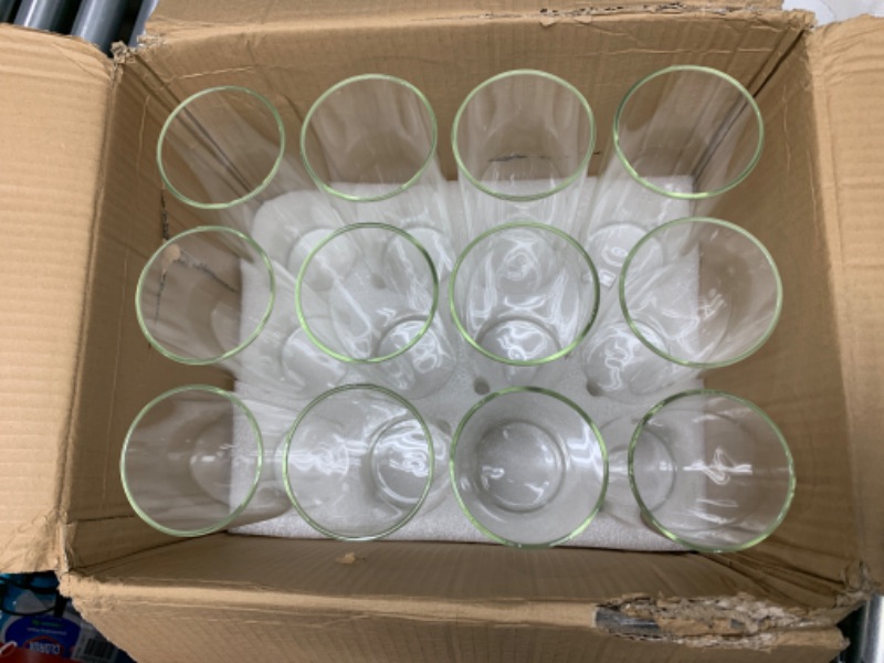 Photo 2 of 12 Pack Glass Clear Cylinder Vases Tall Floating Candle Holders Centerpiece Table Vases for Home Wedding Decorations Formal Dinners (10 x 3.35 Inch) 8 x 3.35 Inch