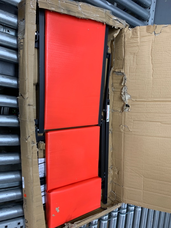 Photo 2 of BIG RED ATR6505R-2 Torin Z-Creeper Seat: 36" Foldable Creeper, 2-in-1 Garage Shop Creeper for Auto Repair with 6pc Wheels, 300 lbs Capacity - Red Red Foldable Creeper