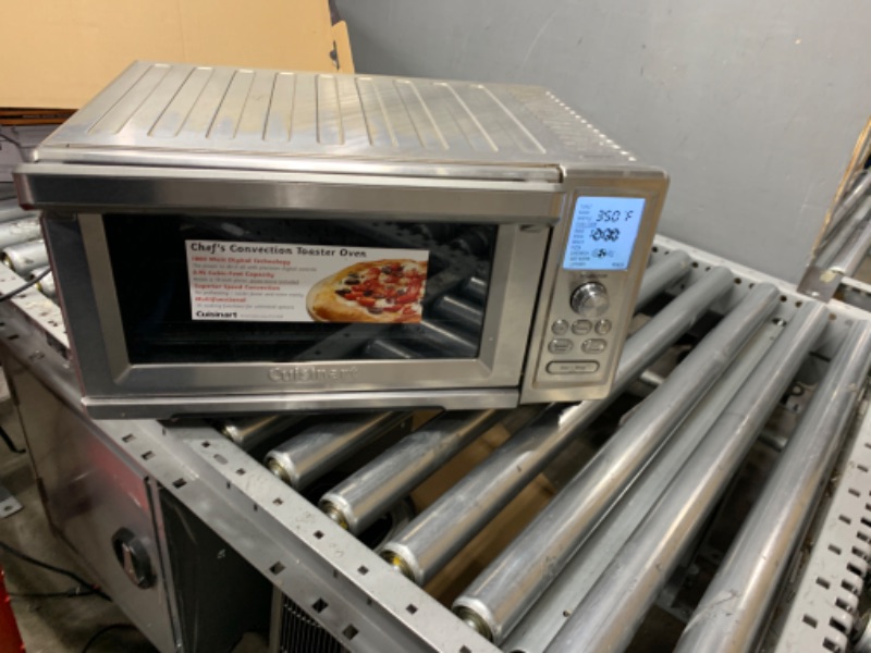 Photo 3 of **SEE NOTES/NON-REFUNDABLE FOR PARTS**
Cuisinart TOB-260N1 Chef's Convection Toaster Oven, 20.87"(L) x 16.93"(W) x 11.42"(H), Stainless Steel