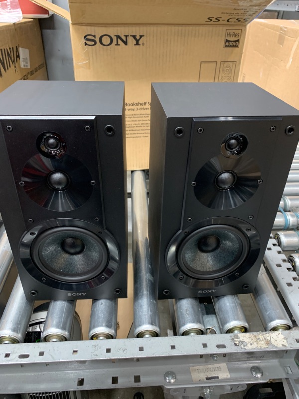 Photo 4 of Sony SSCS5 3-Way 3-Driver Bookshelf Speaker System (Pair) - Black