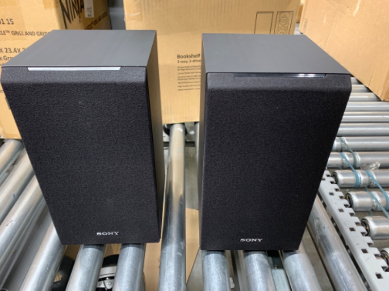 Photo 2 of Sony SSCS5 3-Way 3-Driver Bookshelf Speaker System (Pair) - Black