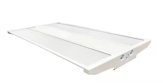 Photo 1 of 2 ft. 130-Watt Equivalent Integrated LED White Low Profile Highbay Light Fixture with Motion, 5000K
