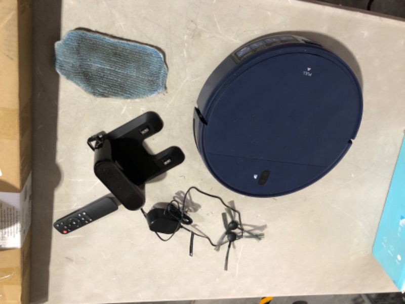 Photo 7 of ZCWA Robot Vacuum, Robot Vacuum and Mop Combo  Self-Charging Blue