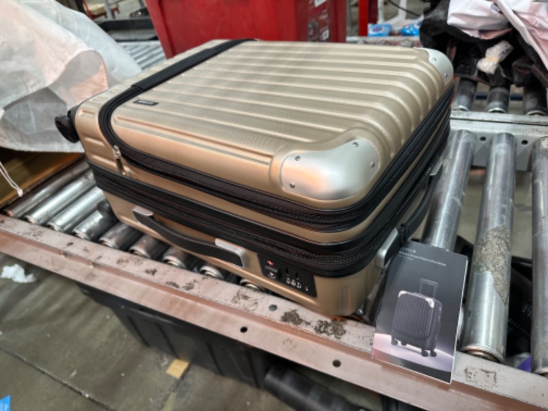 Photo 3 of **INCOMPLETE**LEVEL8 Grace Luggage Sets Hardside Suitcase Set with Spinner Wheels,TSA Lock, 3-Piece Set (20/24/28) – Champagne Champagne 3-Piece Set (20/24/28)