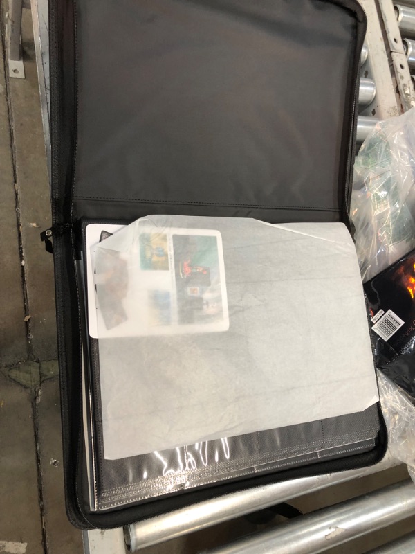 Photo 2 of TopDeck TopLoader Binder | Holds 200+ Toploaders Hard Cases | 9 Pocket Trading Cards Album | Long Term Storage Binder | Side Load Sleeves | Pokemon/MTG/Yugioh/TCG Folder | Trading & Sports Holder Black