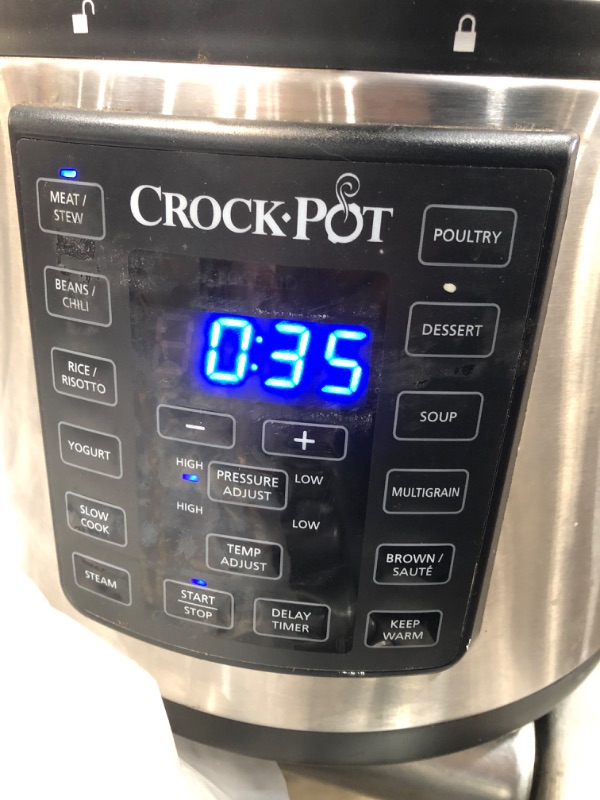 Photo 4 of **INCOMPLETE**Instant Pot Duo Crisp 9-in-1 Electric Pressure Cooker and Air Fryer Combo with Stainless Steel Pot, Pressure Cook, Slow Cook, Air Fry, Roast, Steam, Sauté, Bake, Broil and Keep Warm 6QT Crisp