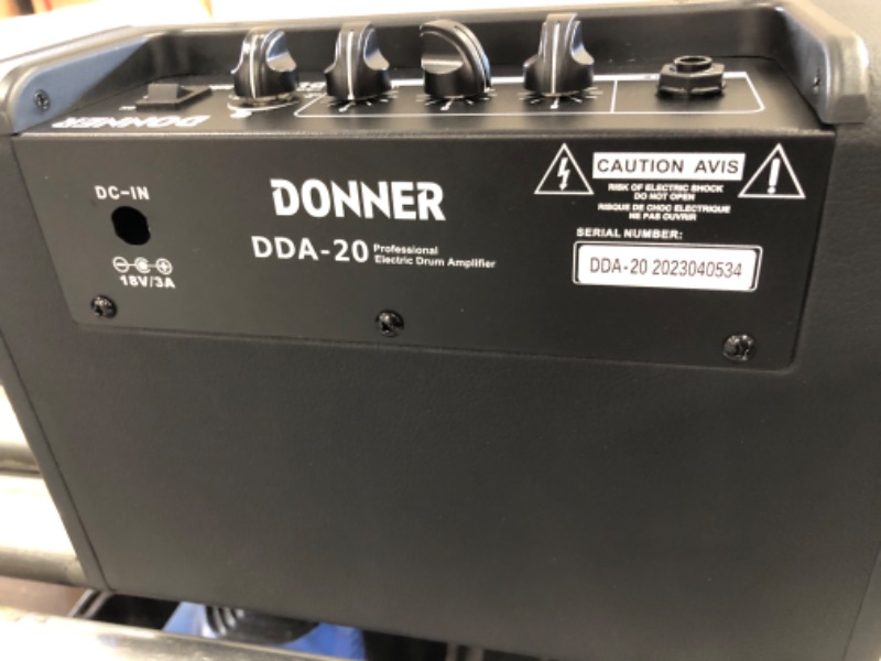 Photo 3 of * SEE NOTES/NON-REFUNDABLE FOR PARTS* 
Donner Mini Electric Drum Amp 20W, Wireless Electronic Drum Amplifier Keyboard Speaker DDA-20 Protable for Home Practice