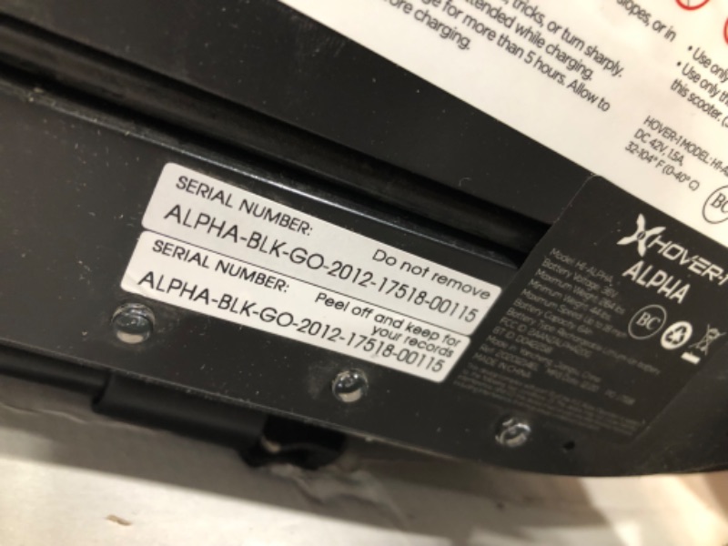 Photo 4 of **NONREFUNDABLE**FOR PARTS OR REPAIR**SEE NOTES**
Hover-1 Alpha Electric Scooter | 18MPH, 12M Range, 5HR Charge, LCD Display, 10 Inch High-Grip Tires, 264LB Max Weight, Cert. & Tested - Safe for Kids, Teens & Adults Black