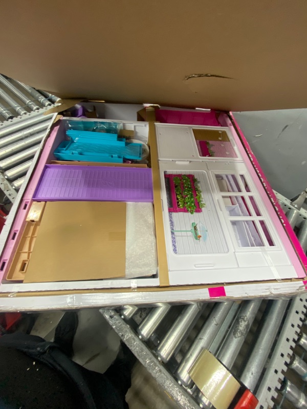 Photo 2 of Barbie Dreamhouse, Doll House Playset with 70+ Accessories Including Transforming Furniture, Elevator, Slide, Lights & Sounds Wheelchair Accessible Elevator