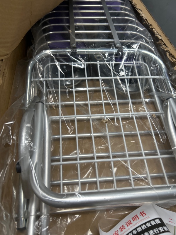 Photo 2 of * used item * incomplete * sold for parts * 
Datanly 2 Pack Stair Climbing Shopping Cart, Shopping Trolley Cart, Stair Climbing Grocery Cart 