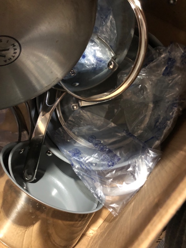 Photo 3 of **MISSING PIECES-MINOR SCRATCHES**
Duxtop Professional Stainless Steel Pots and Pans Set, 18-Piece Induction Cookware Set, 