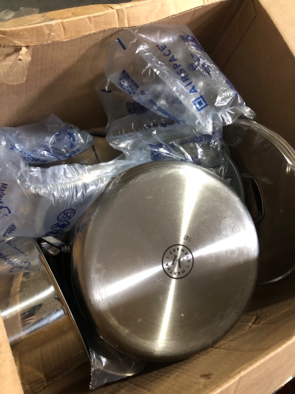 Photo 4 of **MISSING PIECES-MINOR SCRATCHES**
Duxtop Professional Stainless Steel Pots and Pans Set, 18-Piece Induction Cookware Set, 