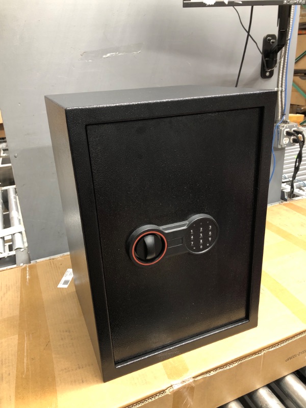 Photo 2 of 2.4 Cub Large Home Safe Fireproof Waterproof, Anti-theft Fireproof Safe Box with Programmable Keypad, Spare Keys and Removable Shelf, Digital Security Safe for Home Money Firearm Documents Medicines