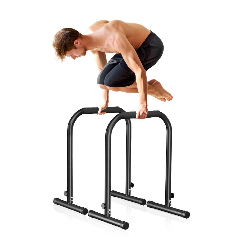 Photo 1 of * SEE NOTES* Wesfital Dip Bar, Adjustable Dip Stand Station Home Gym Heavy Duty Parallettes Exercise Bars Workout Equipment for Calisthenics, Strength Training - 1100LBS Weight Capacity