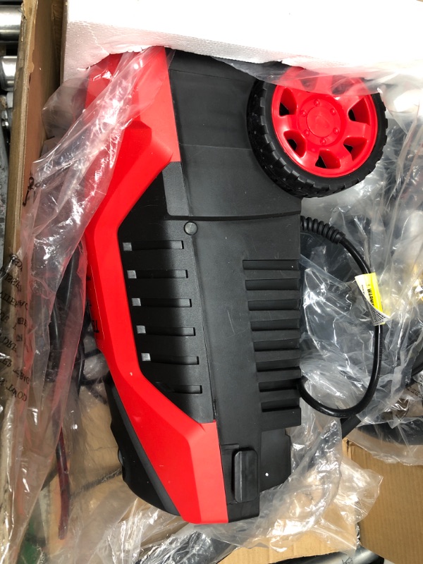 Photo 2 of 2000W Electric Pressure Washer, TEANDE Pressure Washer, 2.2GPM Power Washer Electirc Powered with Adjustable Nozzle &Foam Canon, Electric Power Washer for Car Yard Garden Fence, Red