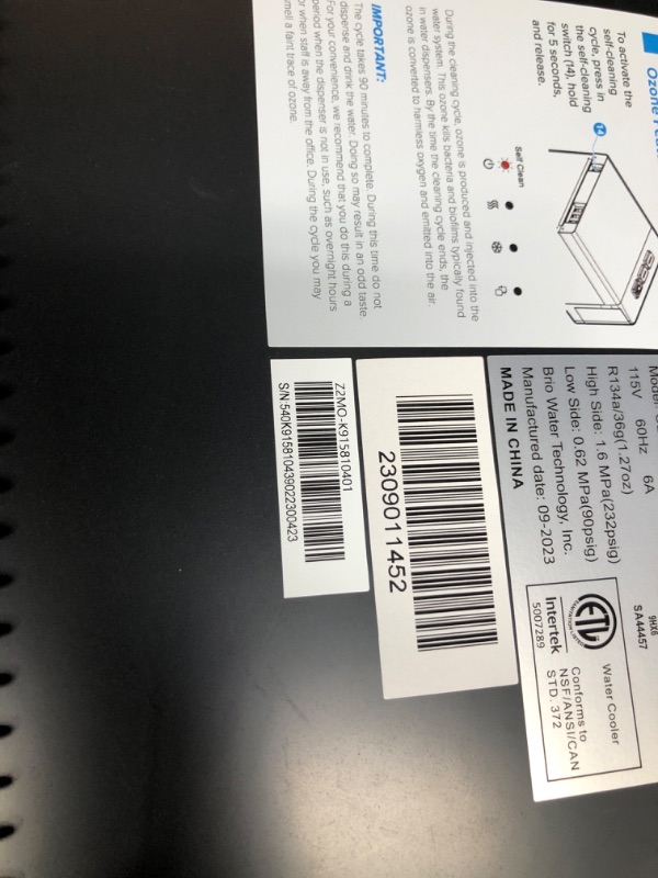 Photo 4 of *SEE NOTES* Brio Bottom Loading Water Cooler Water Dispenser – Essential Series - 3 Temperature Settings - Hot, Cold & Cool Water - UL/Energy Star Approved