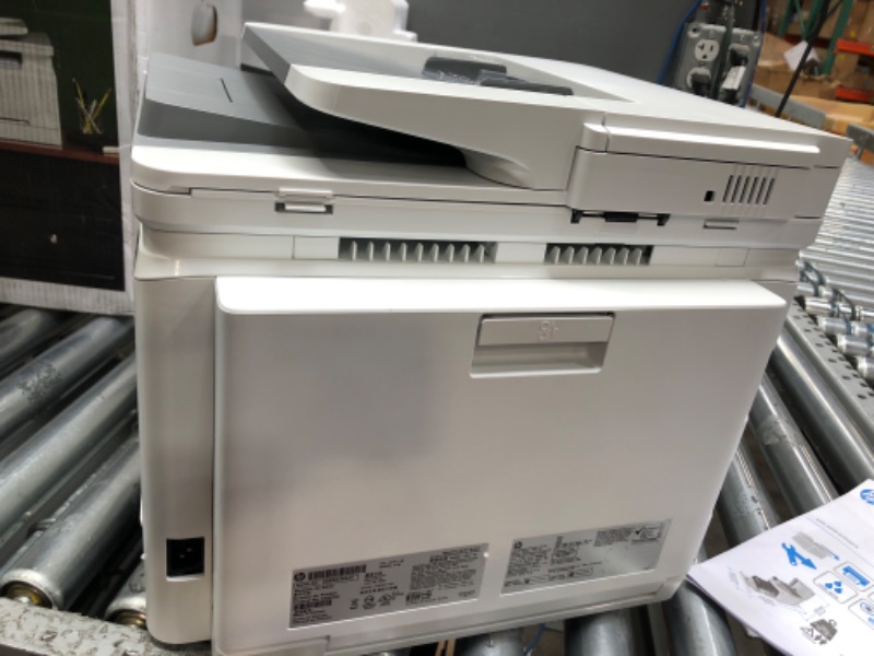 Photo 8 of *TESTED* HP Color LaserJet Pro M283fdw Wireless All-in-One Laser Printer, Remote Mobile Print, Scan & Copy, Duplex Printing, Works with Alexa (7KW75A), White