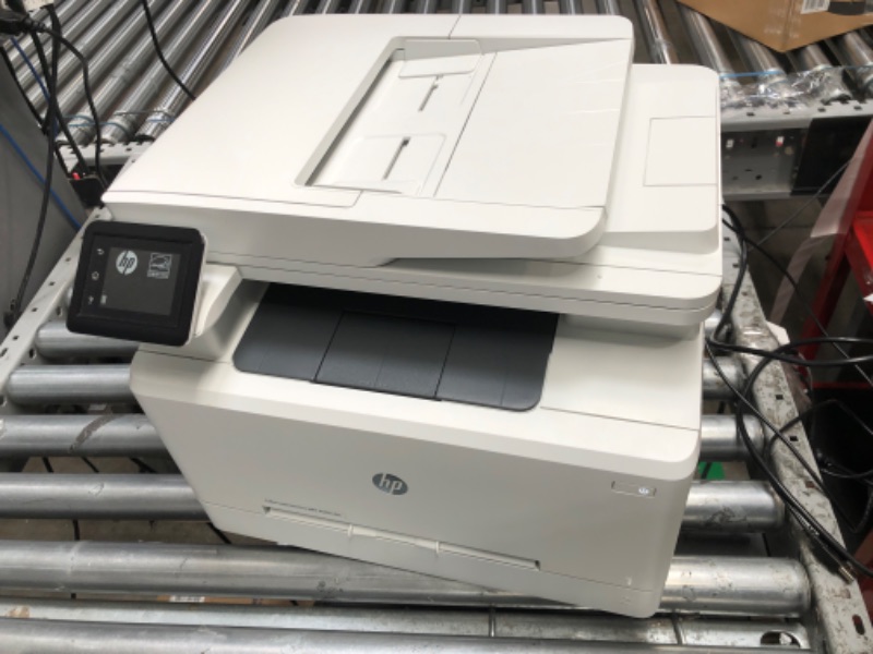 Photo 2 of * TESTED* HP Color LaserJet Pro M283fdw Wireless All-in-One Laser Printer, Remote Mobile Print, Scan & Copy, Duplex Printing, Works with Alexa (7KW75A), White